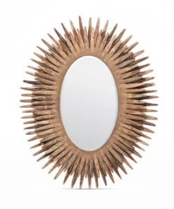 Made Goods Donatella Oval Mirror Natural