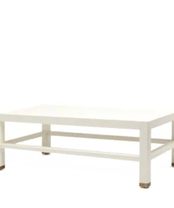 Made Goods New Arrivals Jarin Coffee Table White Faux Belgian Linen