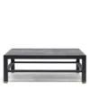 Made Goods Jarin Coffee Table Dark Navy Faux Belgian Linen New Arrivals