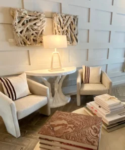 Made Goods Greta Console Flat White Resin New Arrivals