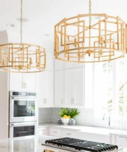 Worlds Away McKenzie Chandelier Gold Leaf New Arrivals