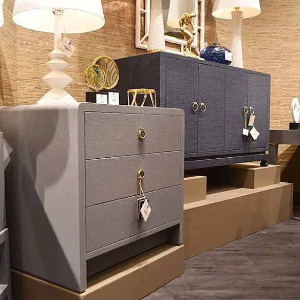 Bungalow 5 Bryant Linen 3 Drawer Side Table Gray New Arrivals 2 Bungalow 5 Bryant Linen 3 Drawer Side Table Gray New Arrivals