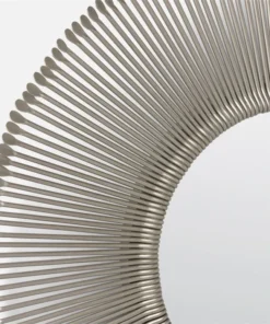 Made Goods New Arrivals Dawn Mirror Antiqued Silver Iron Small