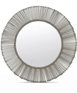 Made Goods New Arrivals Dawn Mirror Antiqued Silver Iron Large