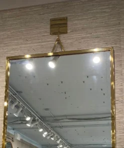 Mirror Home New Arrivals Welded Wall Mount Mirror Burnished Brass