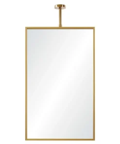 Mirror Home Ceiling Mount Mirror Burnished Brass