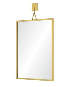 Mirror Home New Arrivals Welded Wall Mount Mirror Burnished Brass