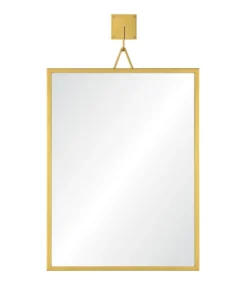 Mirror Home New Arrivals Welded Wall Mount Mirror Burnished Brass