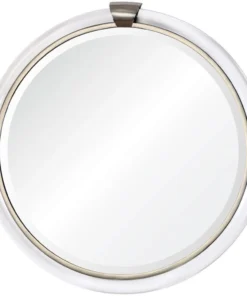 Mirror Home Acrylic And Nickel Round Mirror New Arrivals