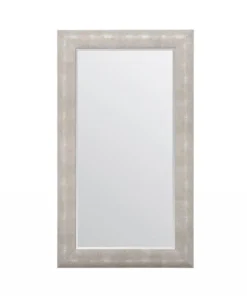 Made Goods Sabine Rectangular Mirror Sand Faux Shagreen