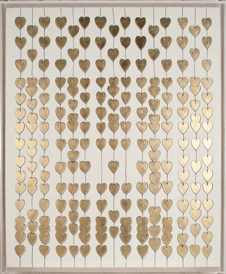 Natural Curiosities New Arrivals Cartier Heart Strings Gold Leaf Framed Artwork 1 Natural Curiosities New Arrivals Cartier Heart Strings Gold Leaf Framed Artwork