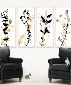 Natural Curiosities Black And White Herbarium 3 Framed Artwork New Arrivals