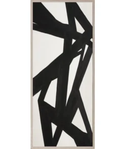 Natural Curiosities Black And White Abstract Panel Pair Framed Artwork