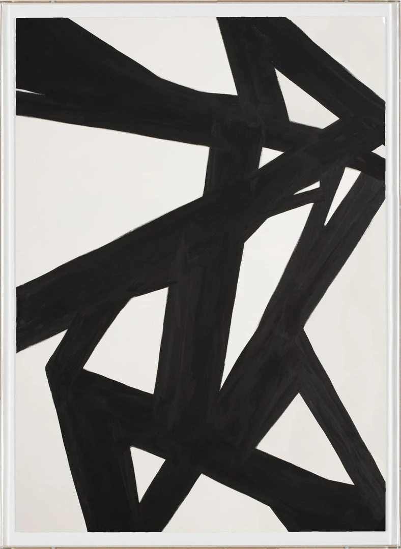 Natural Curiosities Black And White Abstract Painting 1 Framed Artwork 1 Natural Curiosities Black And White Abstract Painting 1 Framed Artwork