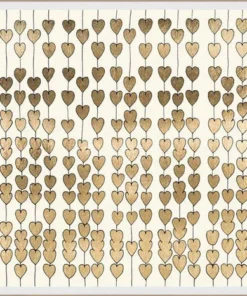 Natural Curiosities Cartier Hearts Gold Large Framed Artwork New Arrivals