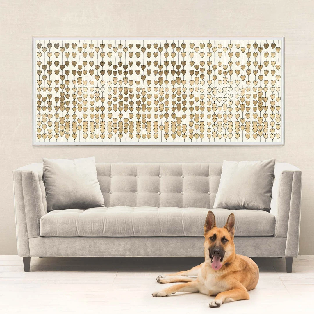 Natural Curiosities Cartier Hearts Gold Large Framed Artwork New Arrivals 2 Natural Curiosities Cartier Hearts Gold Large Framed Artwork New Arrivals