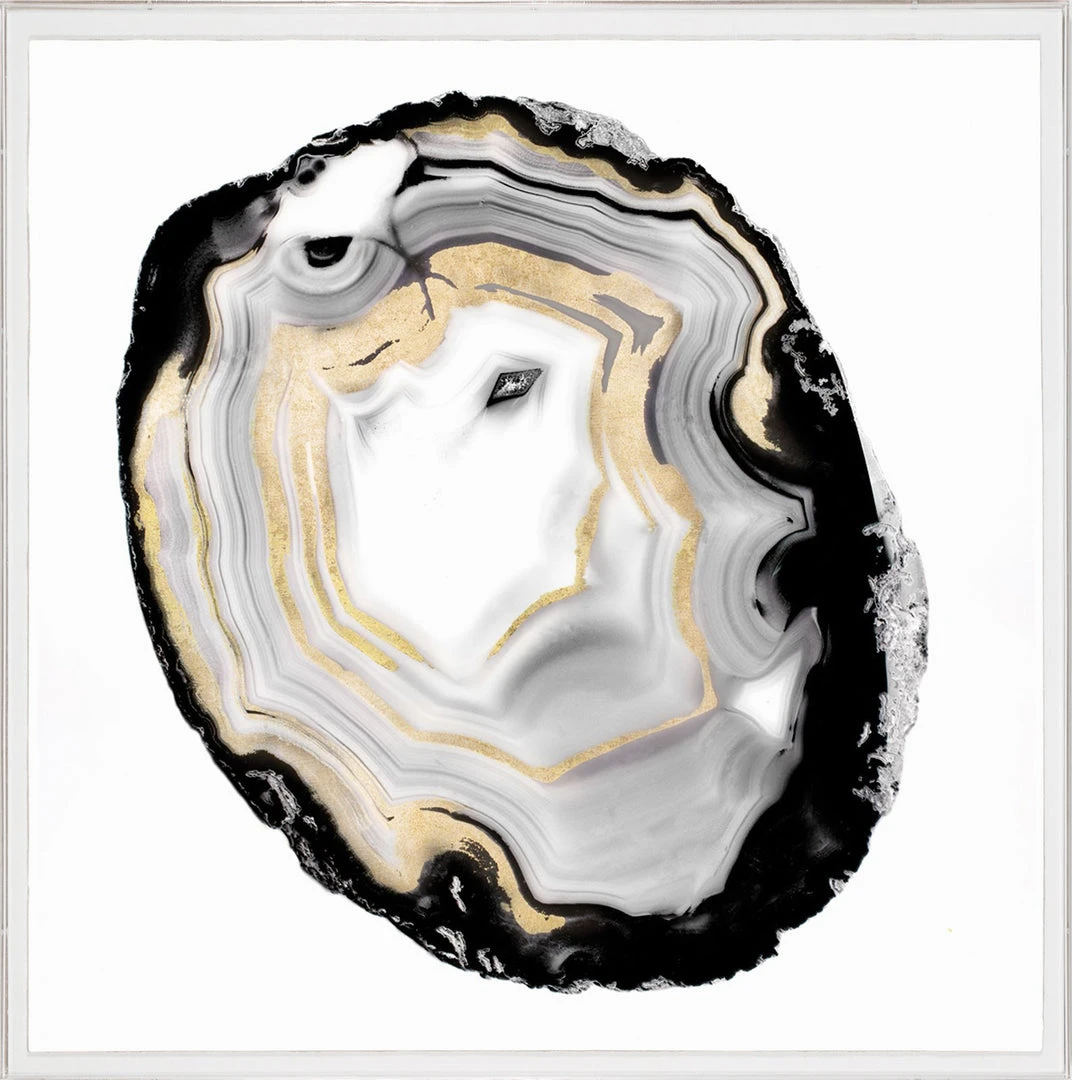 Natural Curiosities New Arrivals Black And White Geode 3 Framed Artwork 1 Natural Curiosities New Arrivals Black And White Geode 3 Framed Artwork