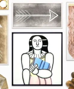 Natural Curiosities Rose Feathers Framed Artwork