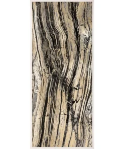 Natural Curiosities Golden Marble Design 2 Framed Artwork