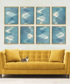 Natural Curiosities Indigo Handmade Papers Framed Artwork