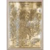Natural Curiosities Gold City Map Artwork - Los Angeles New Arrivals