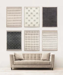 Natural Curiosities New Arrivals Mali Textile 5 Framed Artwork