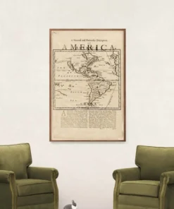 Natural Curiosities Map Of America Framed Artwork New Arrivals
