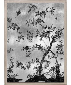 Natural Curiosities New Arrivals Rococo Black And Silver 2 Framed Artwork