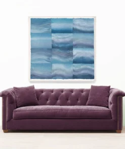 Natural Curiosities Water Study Blue Framed Artwork