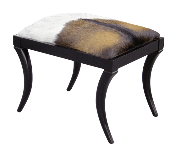 Oly Studio Neta Bench Black With Goatskin 1 Oly Studio Neta Bench Black With Goatskin