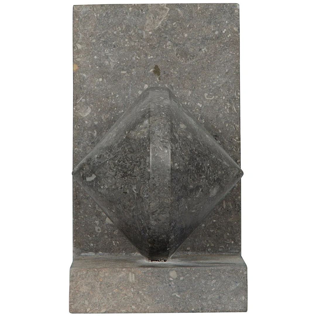 Noir New Arrivals Black Marble Bookends 4 Noir New Arrivals Black Marble Bookends