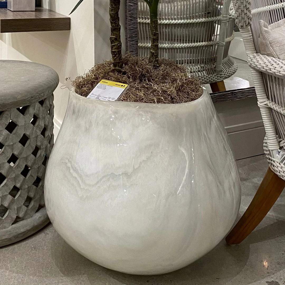 Made Goods Abria Vase Pearl 3 Made Goods Abria Vase Pearl