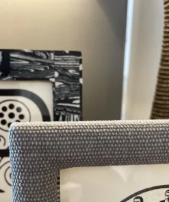 Pigeon And Poodle Kemi Frame Light Gray Cotton Jute