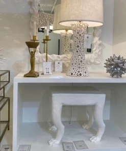 Oly Studio New Arrivals Arthur Standard Bench Frost White