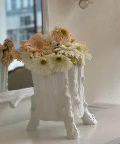 Oly Studio New Arrivals Footed Bark Vase Medium And Large