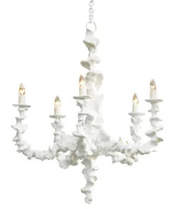 Oly Studio New Arrivals Klemm Chandelier Frost White