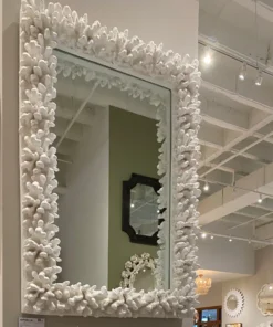 Made Goods Ophelia Rectangle Mirror White