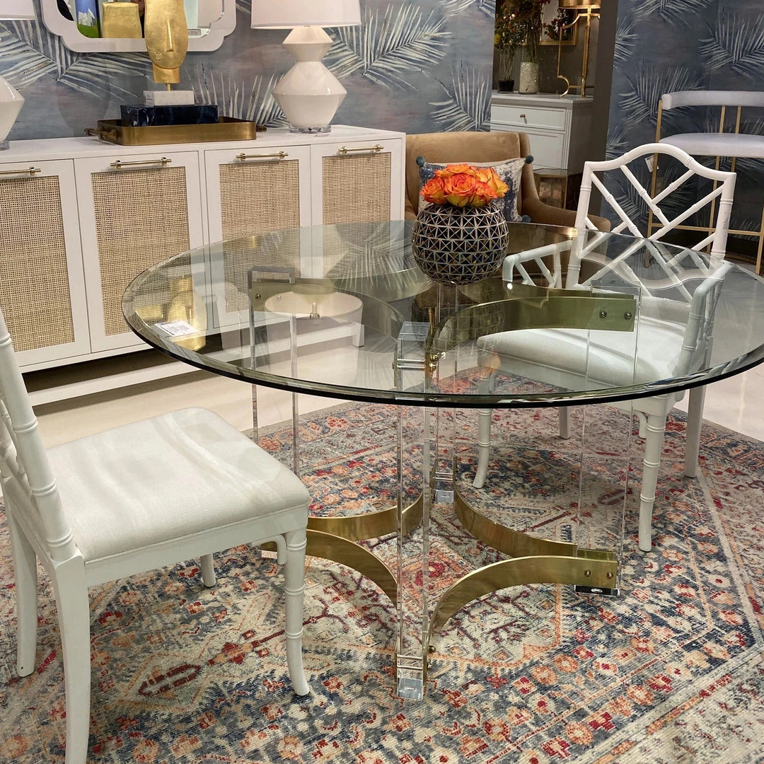 Worlds Away Hendrix Acrylic Dining Table Nickel New Arrivals 2 Worlds Away Hendrix Acrylic Dining Table Nickel New Arrivals