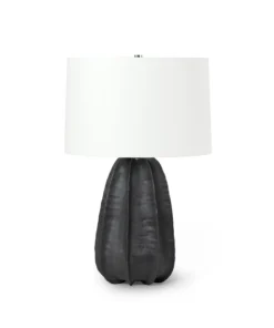 Palecek Keiko Table Lamp Charcoal