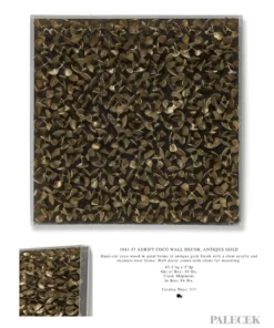 Palecek Adrift Coco Wall Decor Antique Gold