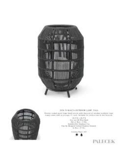 Palecek New Arrivals Malta Outdoor Lamp Tall 5 Palecek New Arrivals Malta Outdoor Lamp Tall