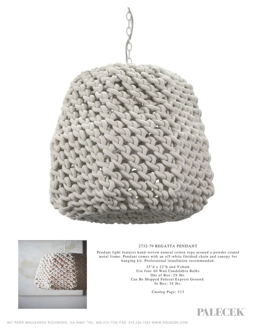 Palecek Regatta Pendant 5 Palecek Regatta Pendant