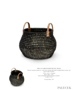 Palecek Cairo Basket Black Two Sizes New Arrivals 10 Palecek Cairo Basket Black Two Sizes New Arrivals