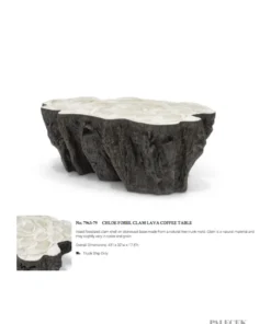 Palecek Chloe Fossil Clam Lava Coffee Table New Arrivals