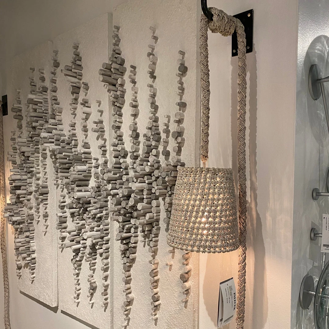 Palecek New Arrivals Green Oaks Wall Pendant White Sand 4 Palecek New Arrivals Green Oaks Wall Pendant White Sand