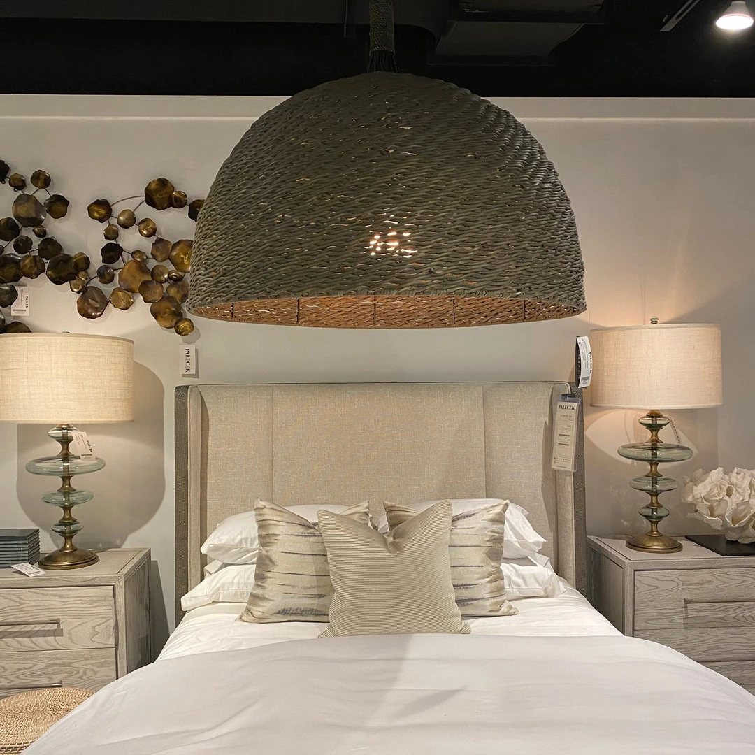 Palecek Wisteria Pendant Oversized Grey 4 Palecek Wisteria Pendant Oversized Grey