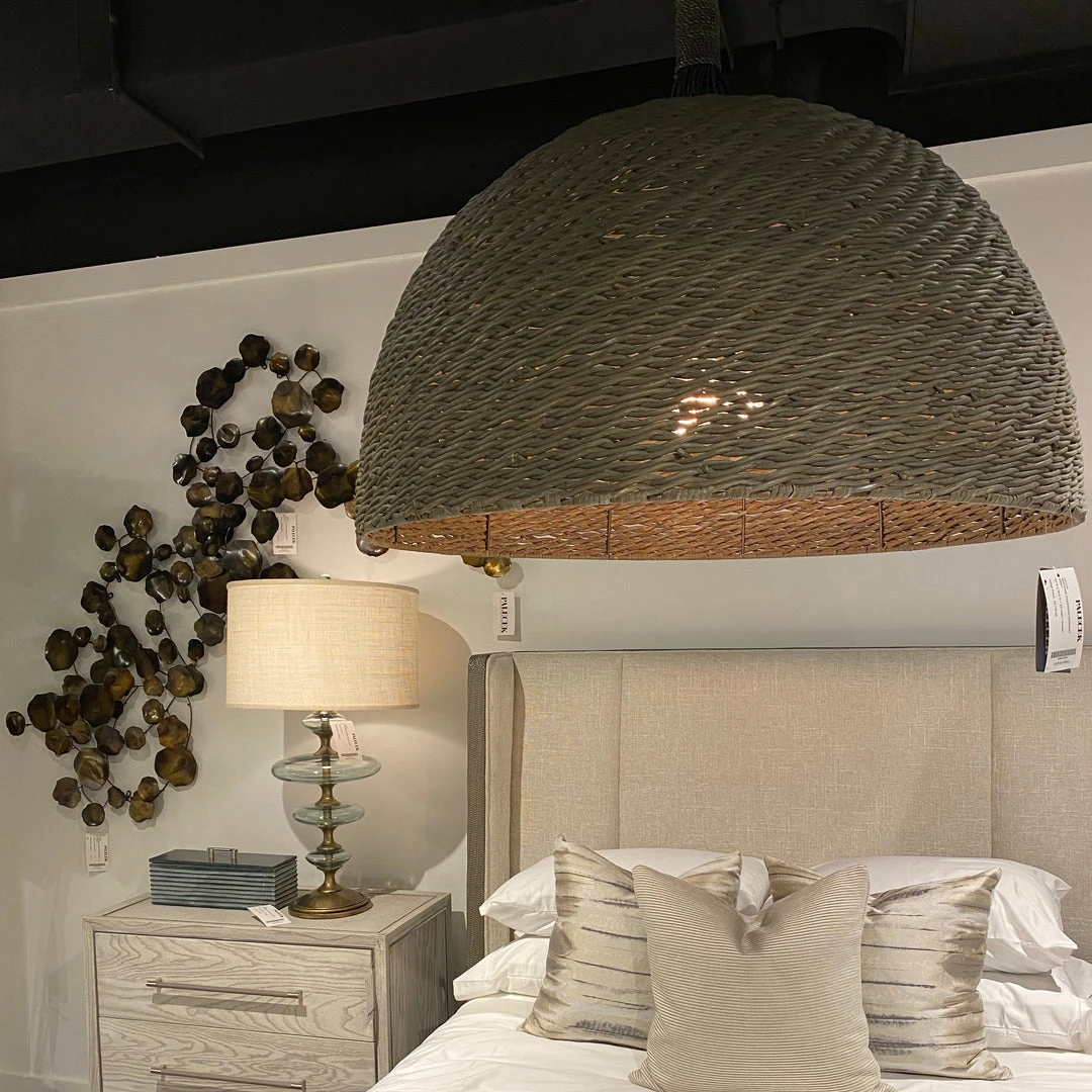 Palecek Wisteria Pendant Oversized Grey 5 Palecek Wisteria Pendant Oversized Grey