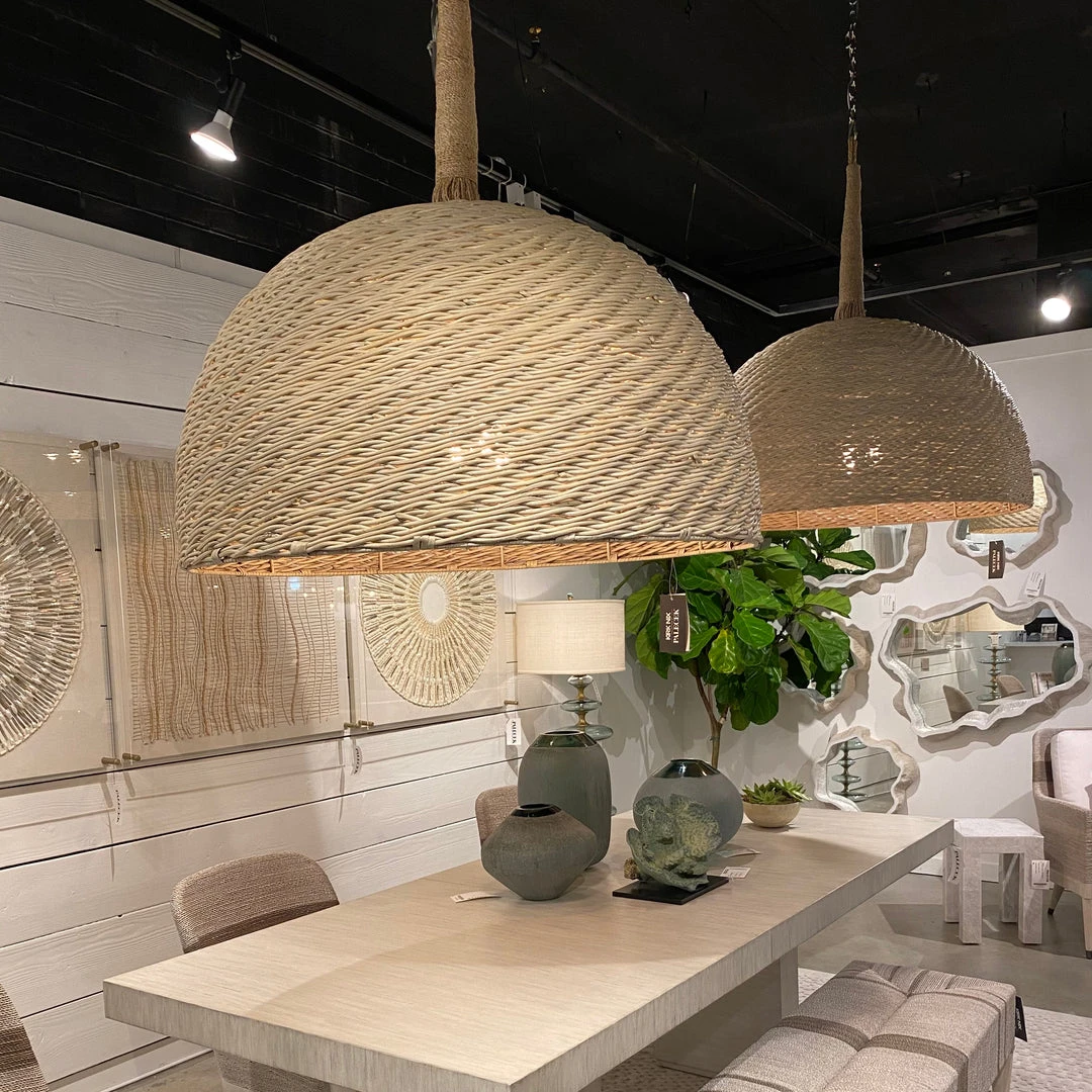 Palecek Wisteria Pendant Oversized Whitewash 3 Palecek Wisteria Pendant Oversized Whitewash