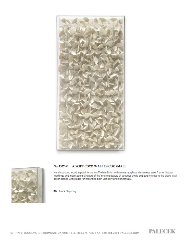 Palecek Adrift Coco Wall Decor Natural Small 4 Palecek Adrift Coco Wall Decor Natural Small