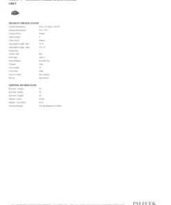 Palecek New Arrivals Andorra Pendant Small Grey